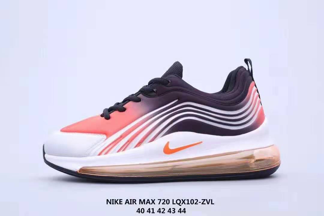 2020 Nike Air Max 720 Cushion Pink Black White Orange Shoes